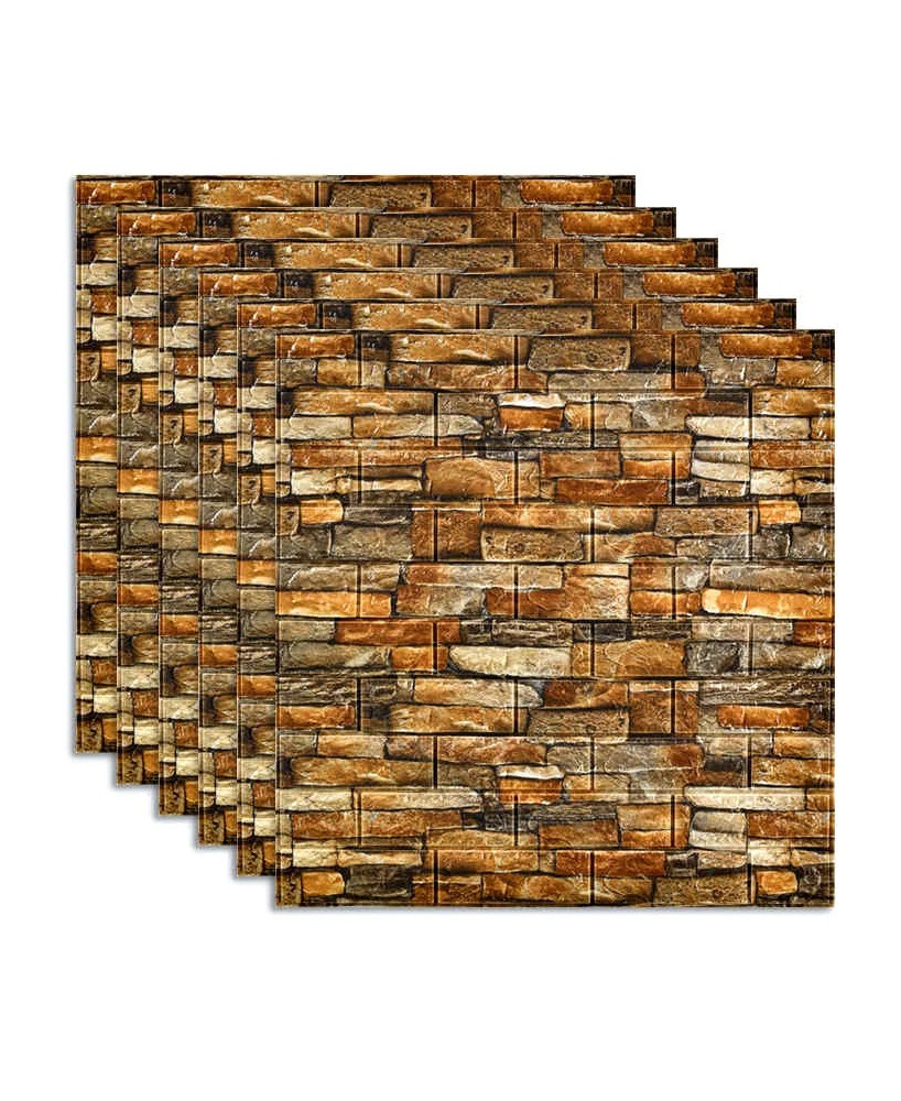 Öntapadó 3D fali panel Puha habból 77x70 cm